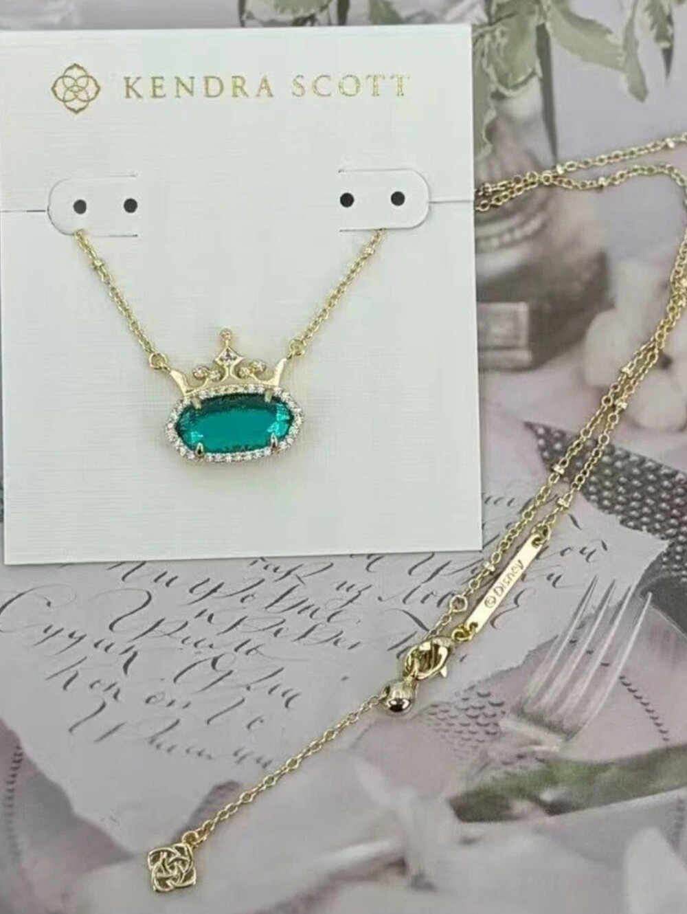 ✨ Kendra Scott x Disney Princess Elisa Crown Necklace ✨